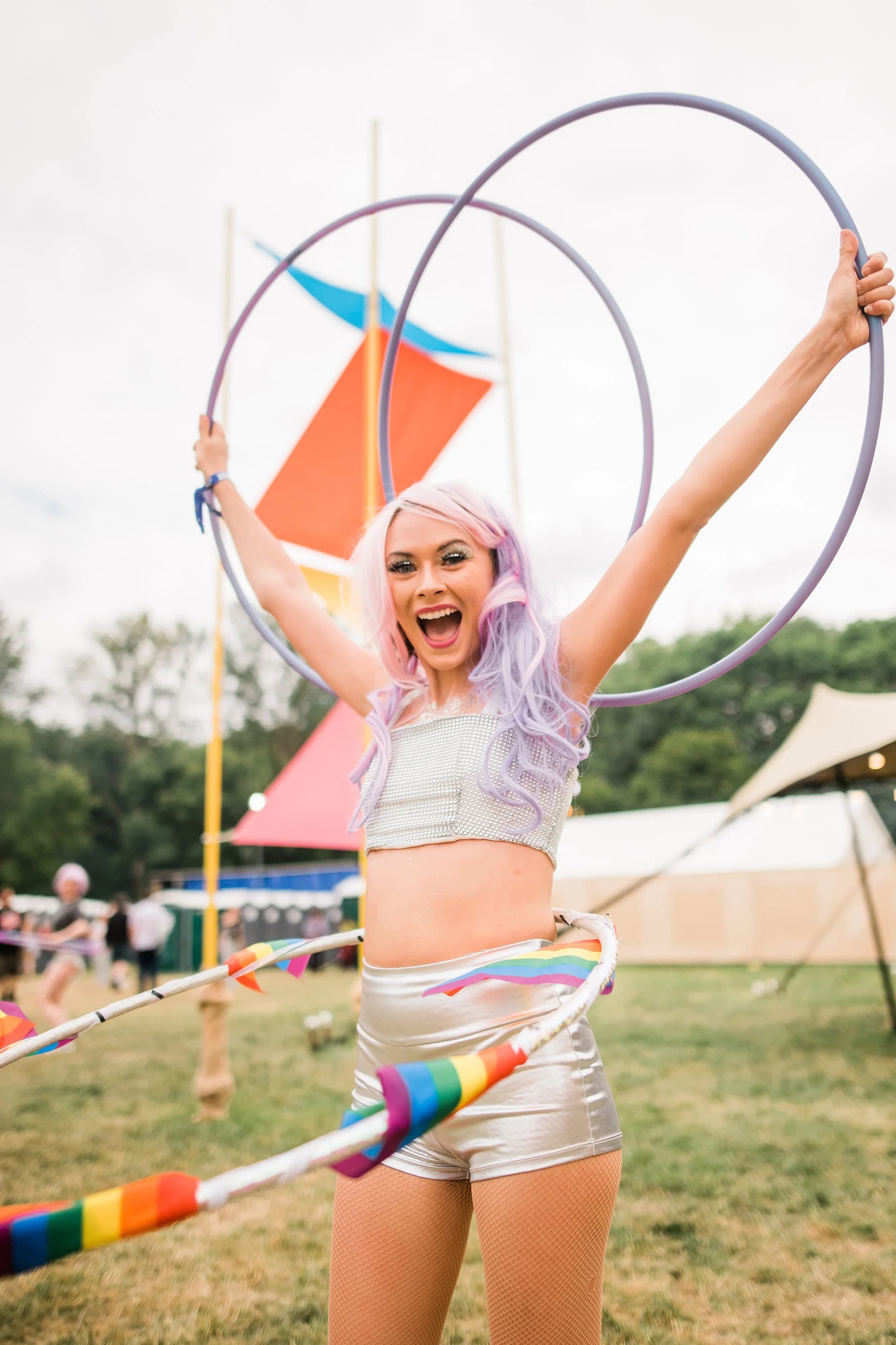 Festival crowd at Lovebox, 2019 — photographed by Aline Aronsky