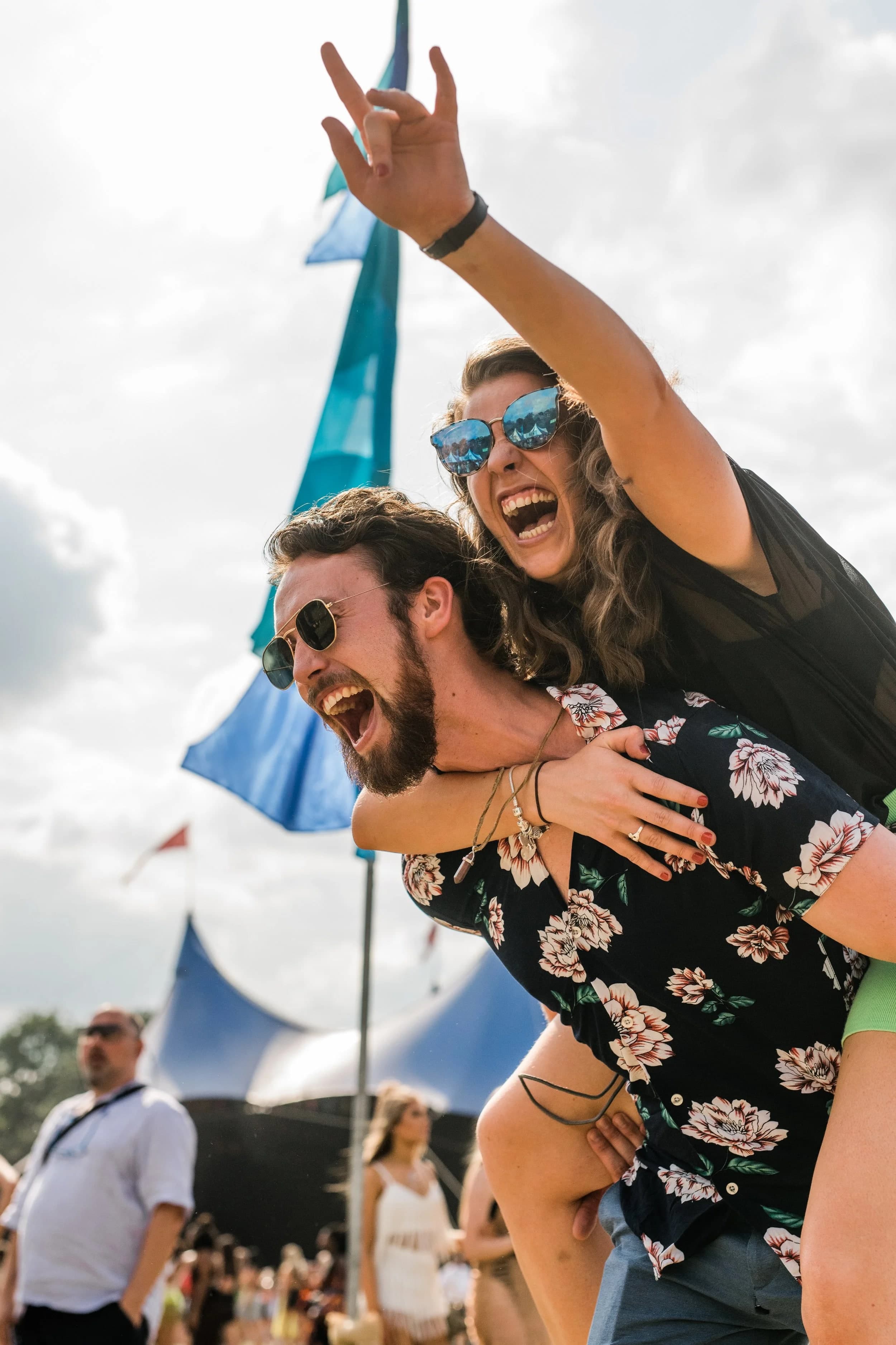 Festival crowd at Lovebox, 2019 — photographed by Aline Aronsky